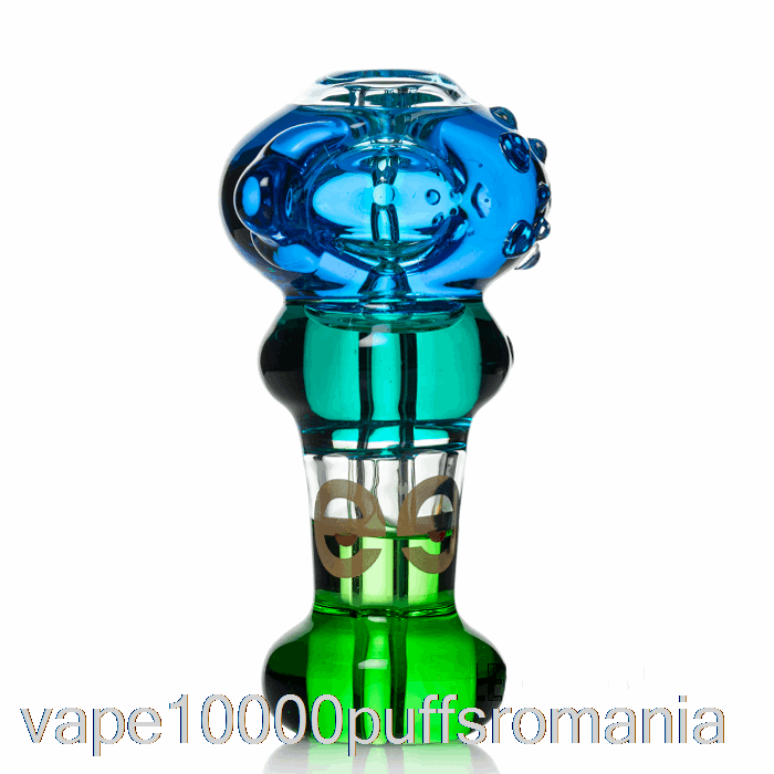 Vape Romania Cheech Sticla Tripla Congelabila Lingura Mana Pipe Albastru / Teal / Verde